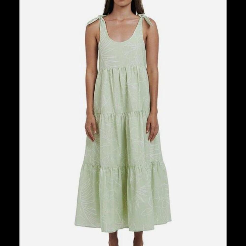 Anthropologie tropics linen maxi - Picture 1 of 2